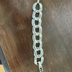 Brighton Silver Link Bracelet with Engraved Details
